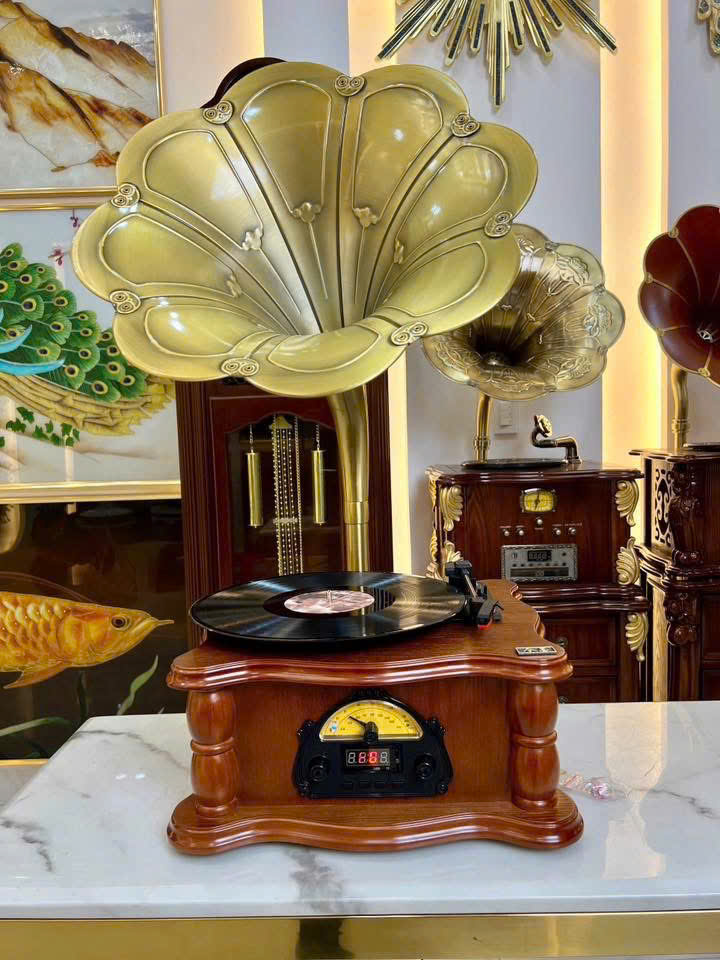 Máy hát đĩa than loa kèn cổ điển – Mẫu 05